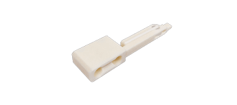 White rectangular plastic component